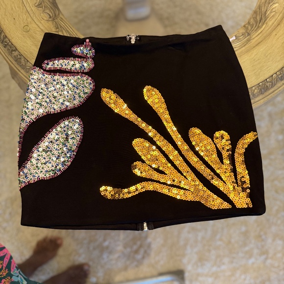 Forever 21 Sequin Shell Mermaid Collection Mini Skirt XS and Top Size S NWT - Picture 4 of 12